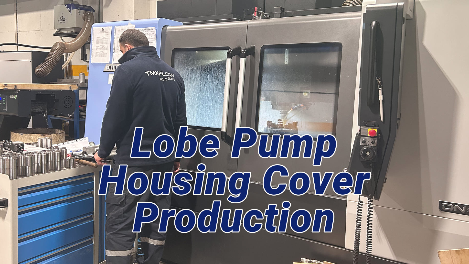 Lobe pump housing cover production